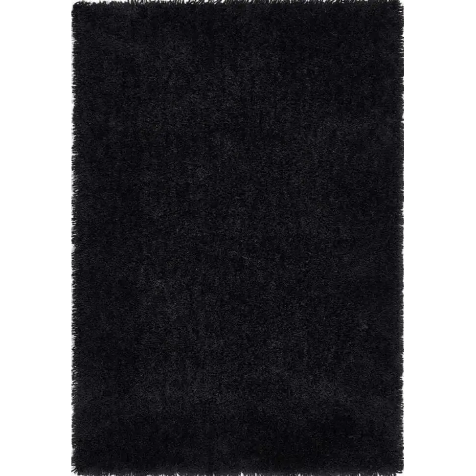 Chicago Black Shaggy Rug - 90X150 cm - Rugs
