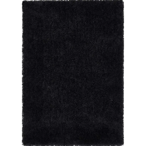 Chicago Black Shaggy Rug - 90X150 cm - Rugs
