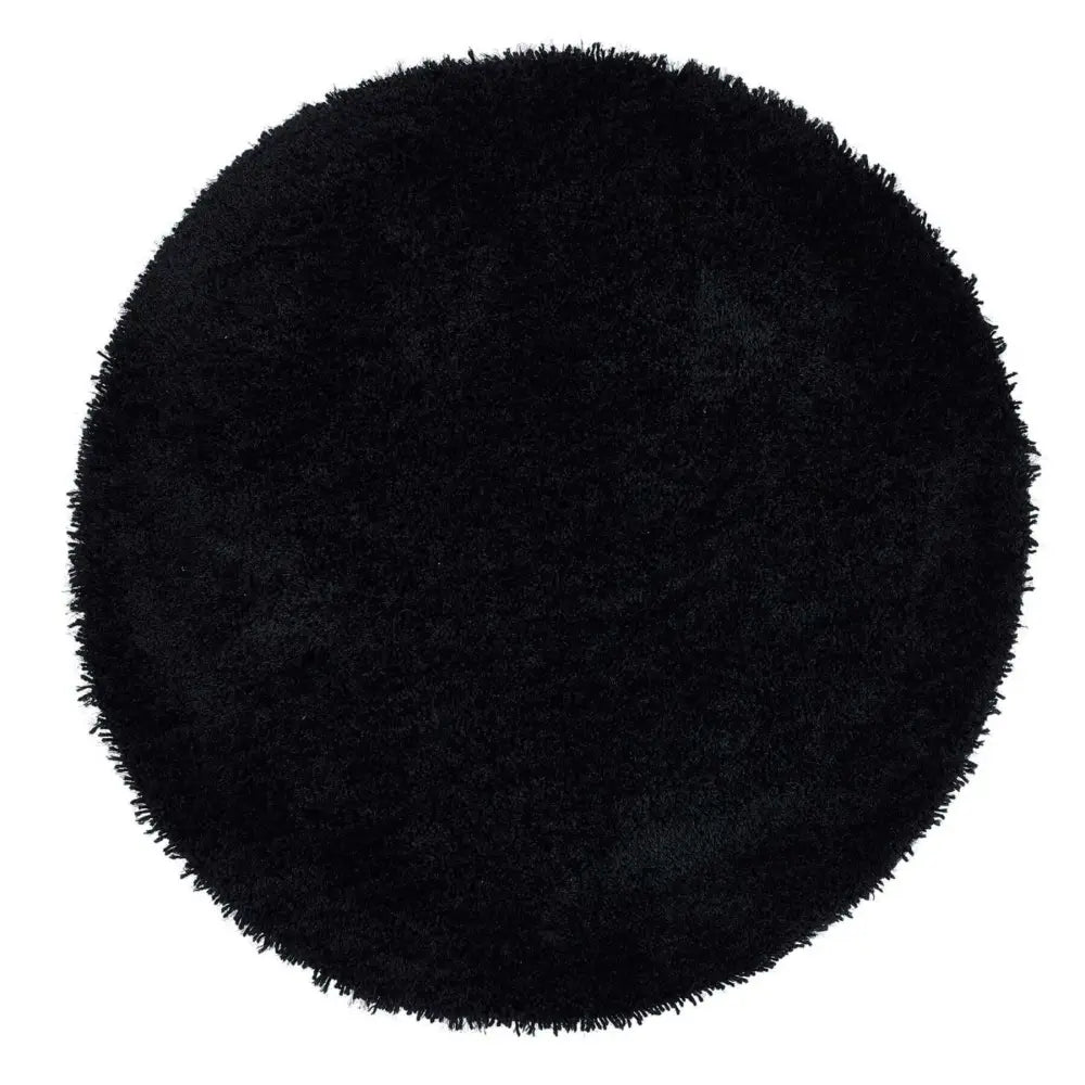 Chicago Black Shaggy Rug - Ø 133 cm - Rugs