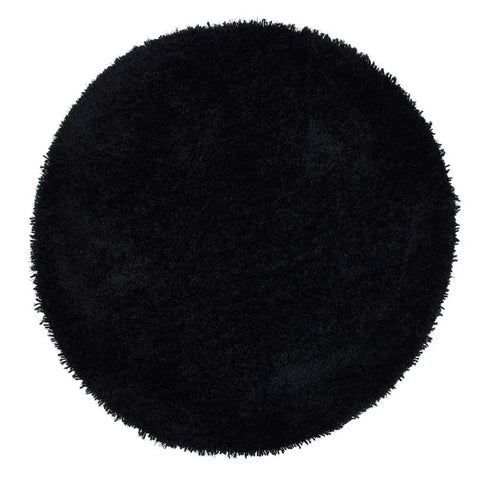 Chicago Black Shaggy Rug - Ø 133 cm - Rugs