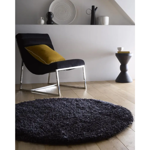 Chicago Black Shaggy Rug - Rugs