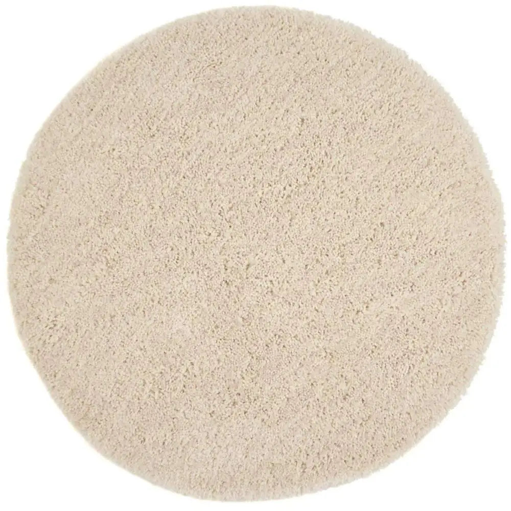 Chicago Cream Shaggy Rug - Ø 133 cm - Rugs