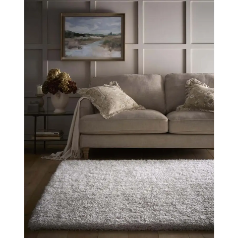 Chicago Cream Shaggy Rug - Rugs