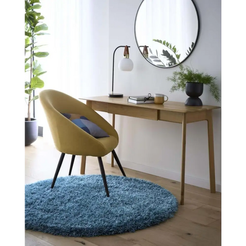 Chicago Dark Teal Shaggy Rug - Rugs