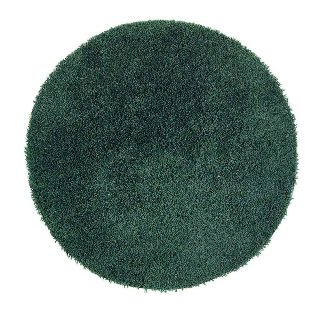 Chicago Forest Green Shaggy Rug - Ø 133 cm - Rugs