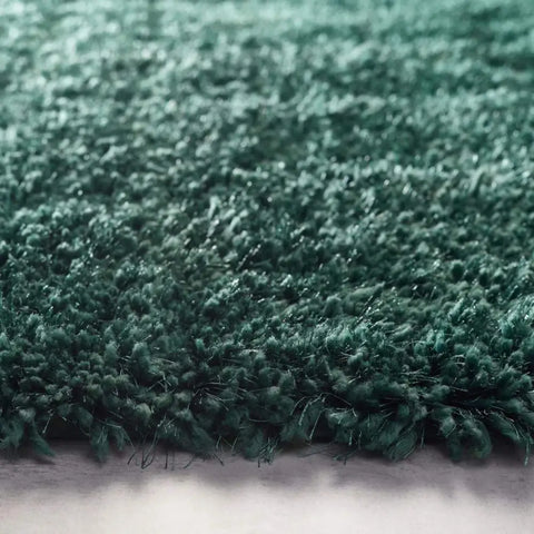 Chicago Forest Green Shaggy Rug - Rugs