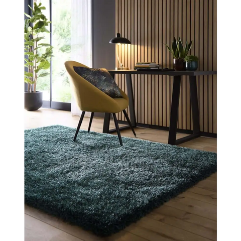 Chicago Forest Green Shaggy Rug - Rugs