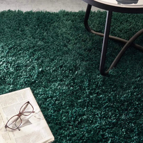 Chicago Forest Green Shaggy Rug - Rugs