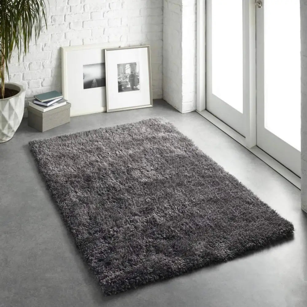 Chicago Grey Shaggy Rug - Rugs