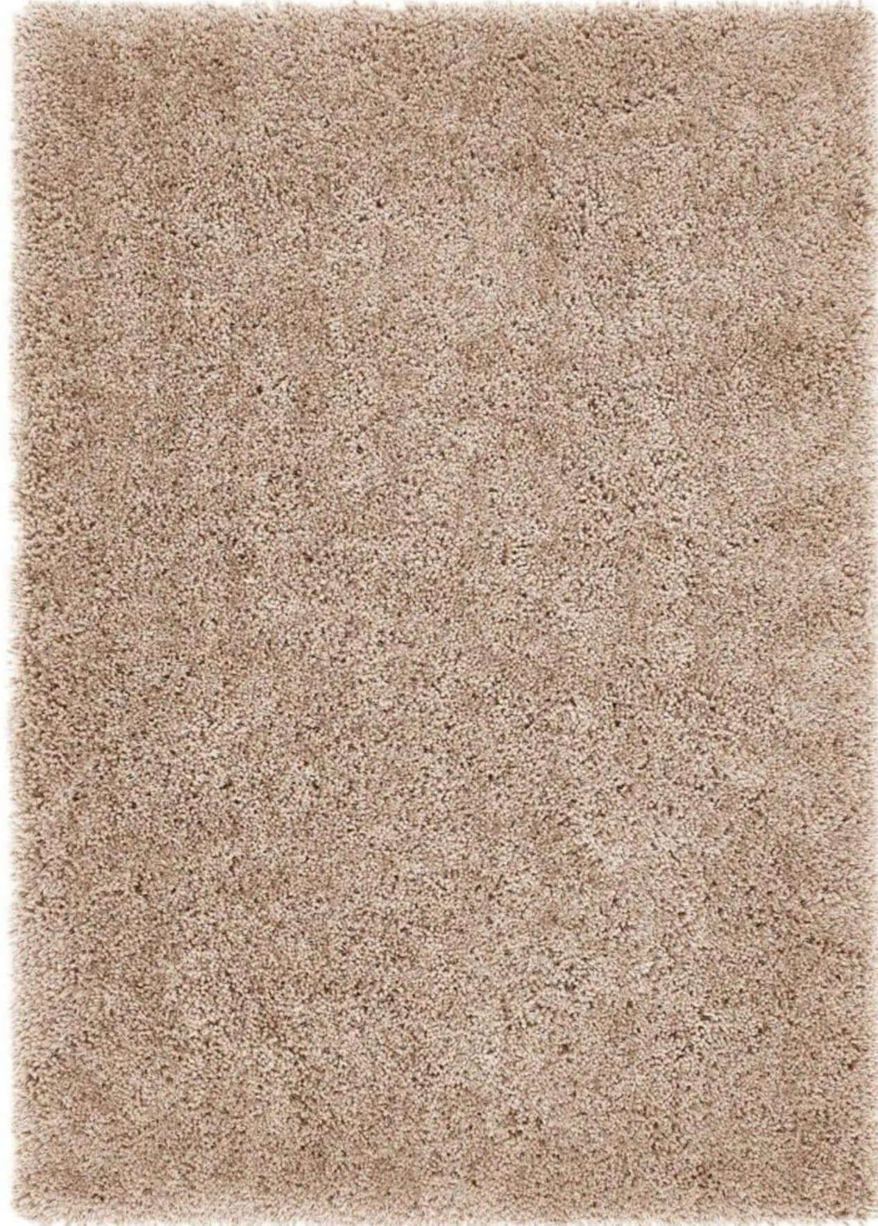 Beige chicago latte shaggy rug with a plush textured surface perfect for cozy living spaces