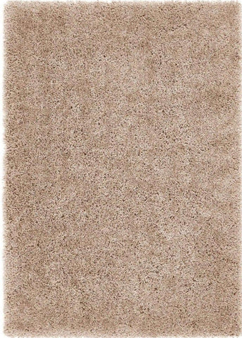 Beige chicago latte shaggy rug with a plush textured surface perfect for cozy living spaces
