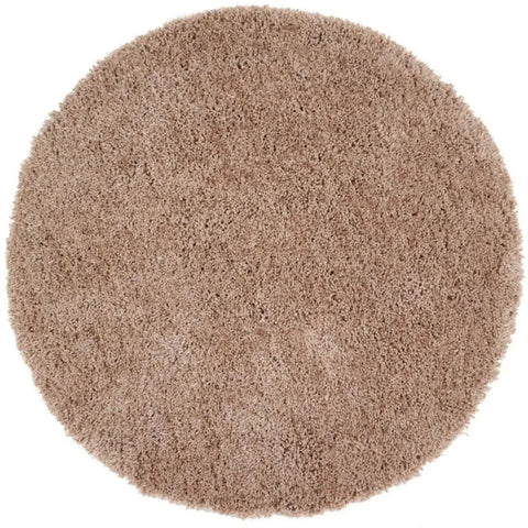 Chicago Latte Shaggy Rug - Ø 133 cm - Rugs