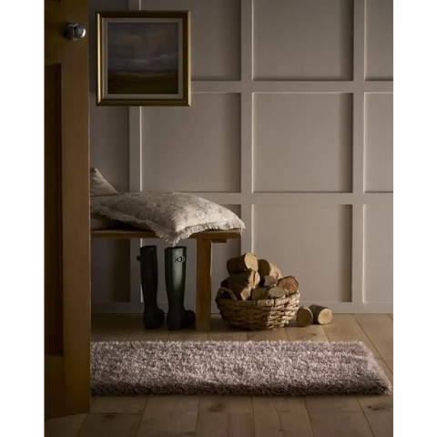 Chicago Latte Shaggy Rug - Rugs