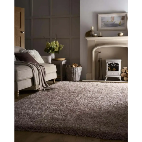 Chicago Latte Shaggy Rug - Rugs