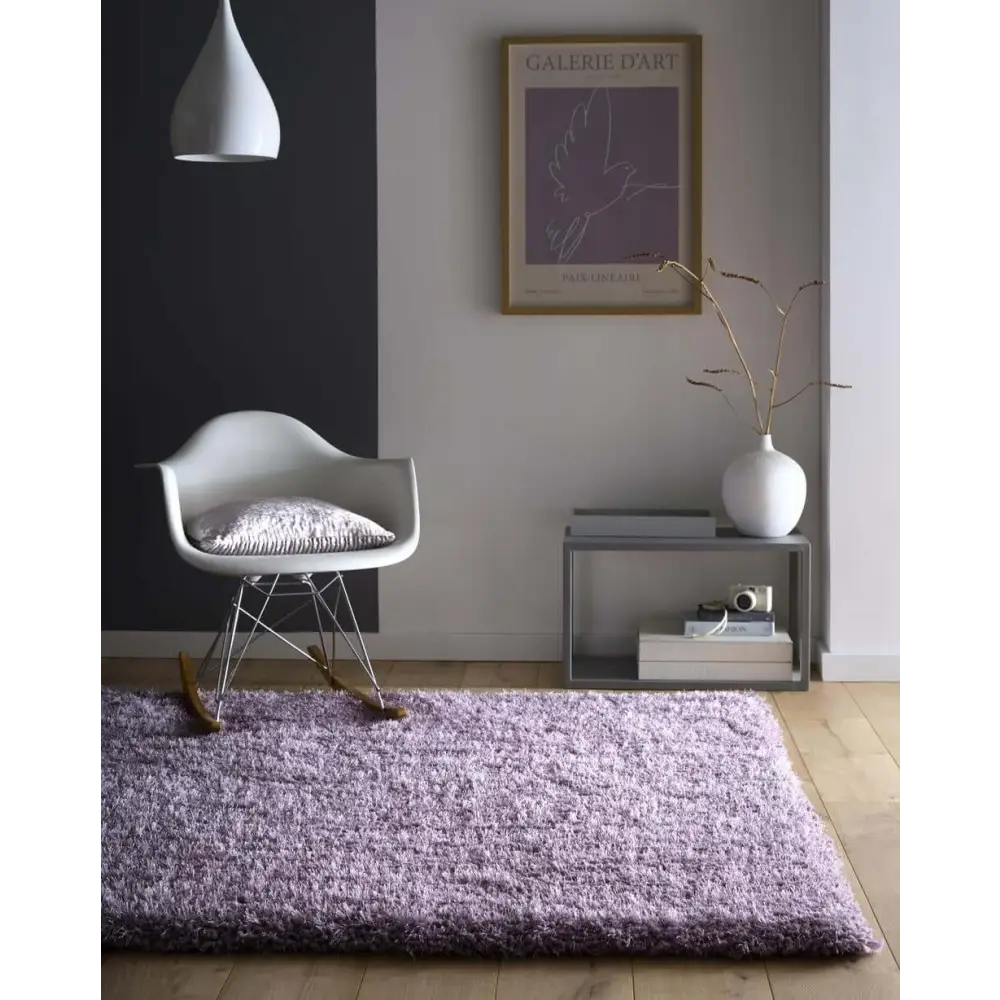 Chicago Lavender Shaggy Rug - Rugs