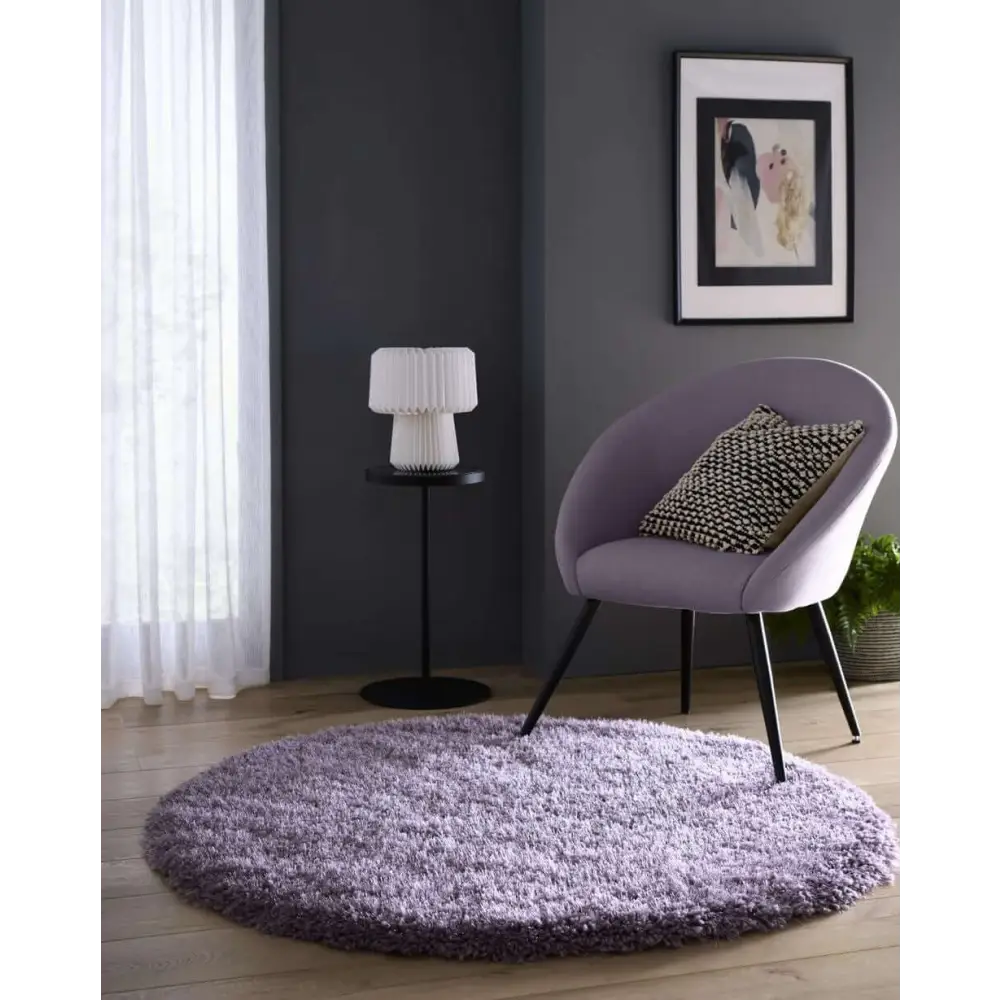 Chicago Lavender Shaggy Rug - Rugs