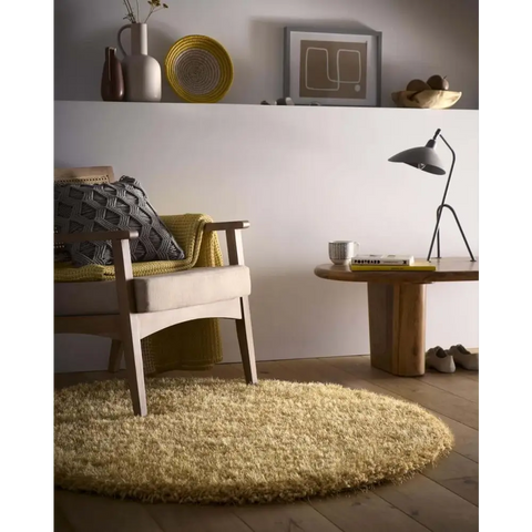 Chicago Ochre Shaggy Rug - Rugs