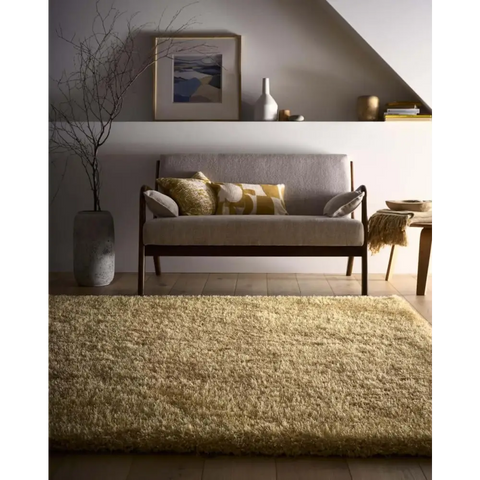 Chicago Ochre Shaggy Rug - Rugs