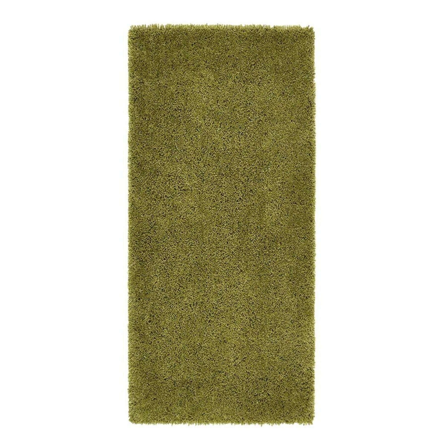 Chicago olive green shaggy rug with a plush textured surface perfect for cozy living spaces