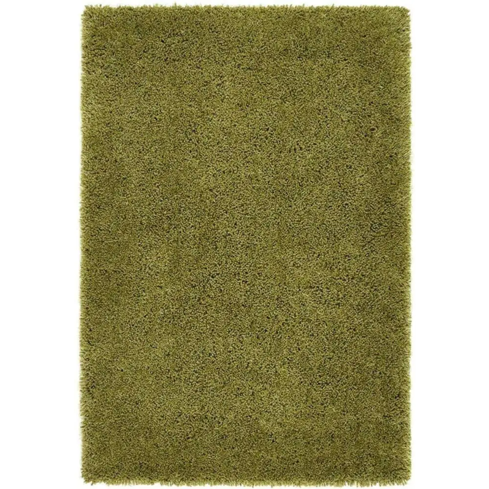 Chicago Olive Green Shaggy Rug - 90X150 cm - Rugs