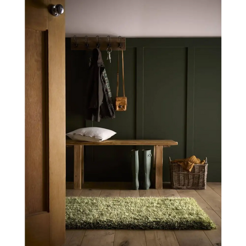 Chicago Olive Green Shaggy Rug - Rugs