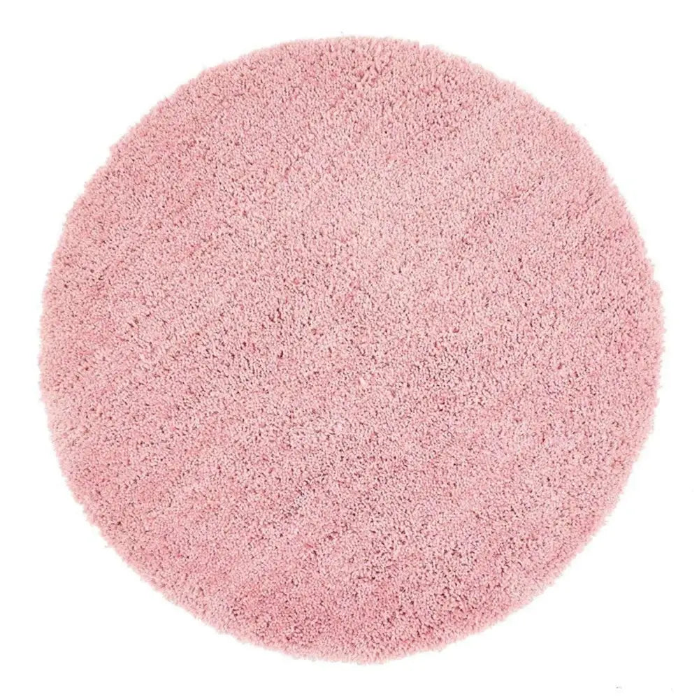 Chicago Pink Shaggy Rug - Ø 133 cm - Rugs
