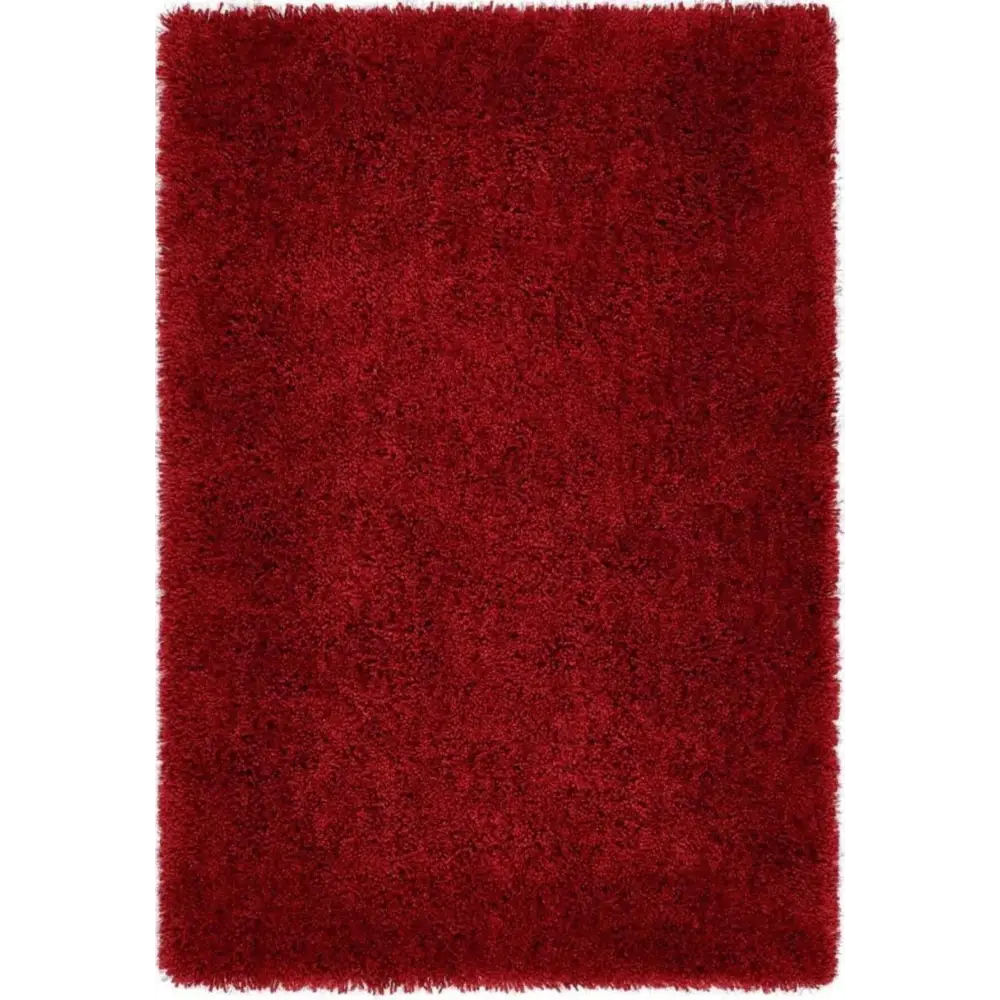 Chicago Red Shaggy Rug - 90X150 cm - Rugs
