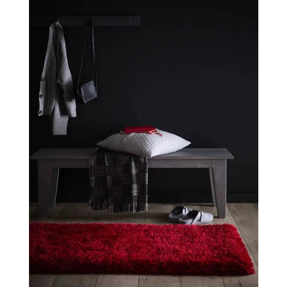 Chicago Red Shaggy Rug - Rugs