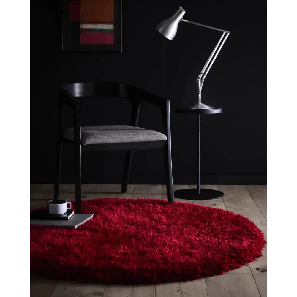 Chicago Red Shaggy Rug - Rugs
