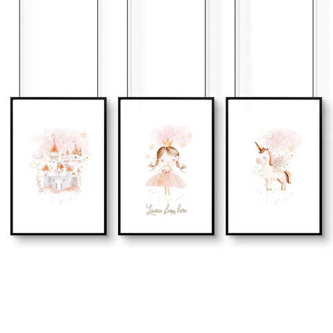 Childrens Wall Prints | Set of 3 wall art prints