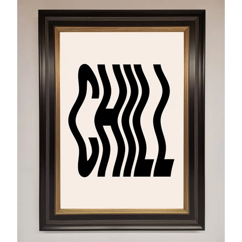 Chill Beige Framed Poster - A3 (29.7 x 42 cm) / Black Gold - Framed Print