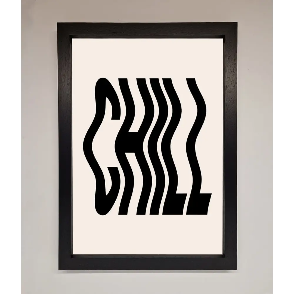Chill Beige Framed Poster - A3 (29.7 x 42 cm) / Black - Framed Print