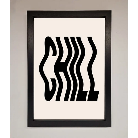 Chill Beige Framed Poster - A3 (29.7 x 42 cm) / Black - Framed Print