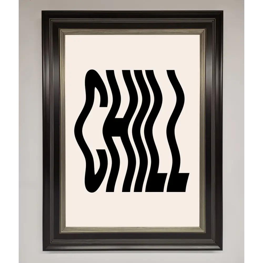 Chill Beige Framed Poster - A3 (29.7 x 42 cm) / Black Silver - Framed Print