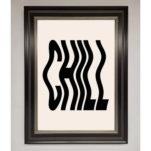 Chill Beige Framed Poster - A3 (29.7 x 42 cm) / Black Silver - Framed Print