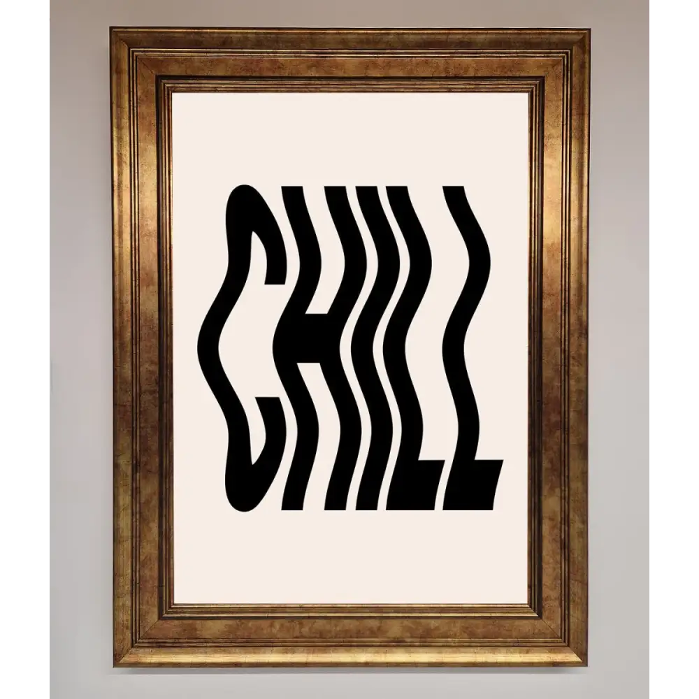 Chill Beige Framed Poster - A3 (29.7 x 42 cm) / Bronze - Framed Print