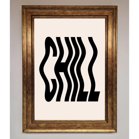 Chill Beige Framed Poster - A3 (29.7 x 42 cm) / Bronze - Framed Print