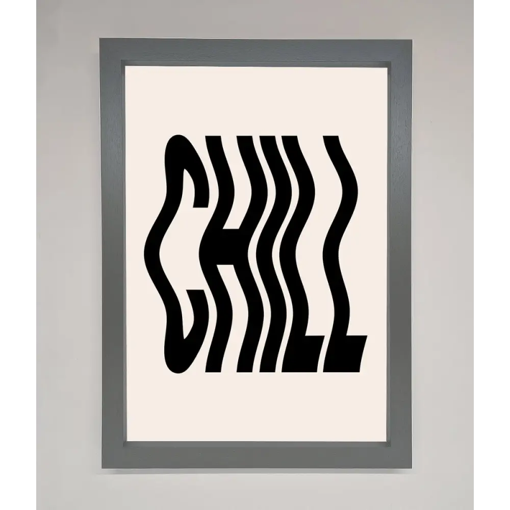 Chill Beige Framed Poster - A3 (29.7 x 42 cm) / Dark Grey - Framed Print
