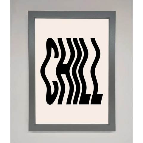 Chill Beige Framed Poster - A3 (29.7 x 42 cm) / Dark Grey - Framed Print