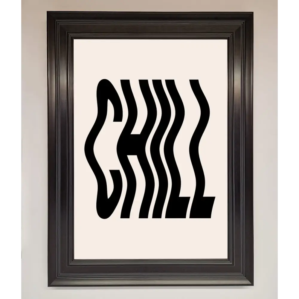 Chill Beige Framed Poster - A3 (29.7 x 42 cm) / Matt Black - Framed Print