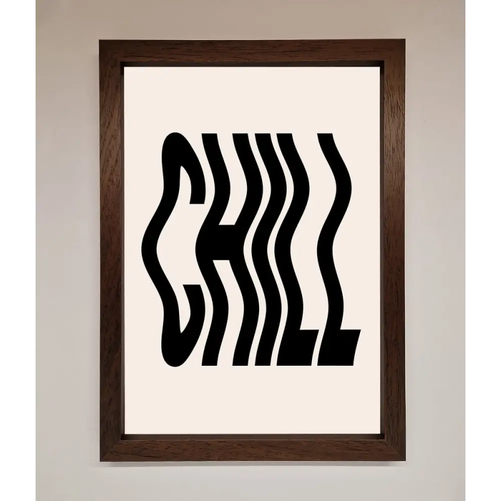 Chill Beige Framed Poster - A3 (29.7 x 42 cm) / Walnut - Framed Print