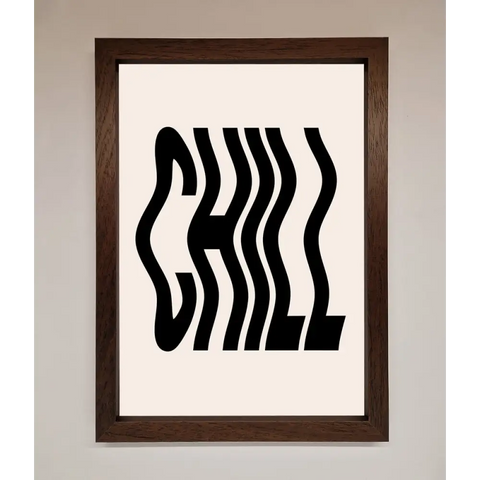 Chill Beige Framed Poster - A3 (29.7 x 42 cm) / Walnut - Framed Print