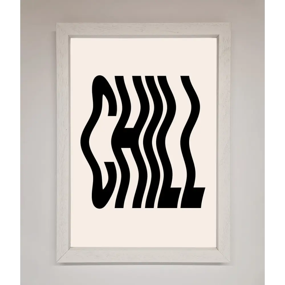 Chill Beige Framed Poster - A3 (29.7 x 42 cm) / White - Framed Print
