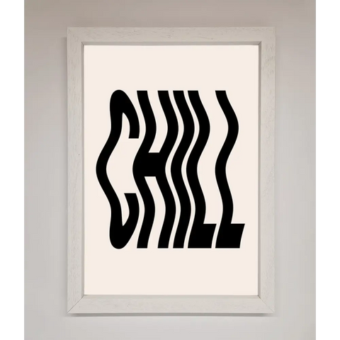 Chill Beige Framed Poster - A3 (29.7 x 42 cm) / White - Framed Print