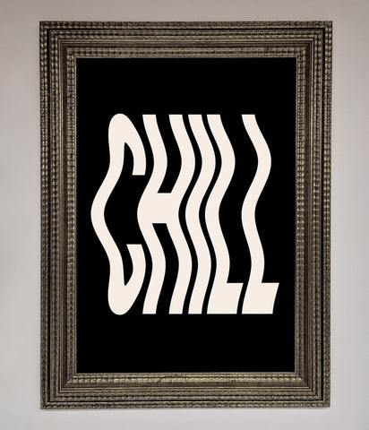 Chill Black Framed Wall Art