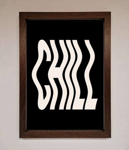 Chill Black Framed Wall Art