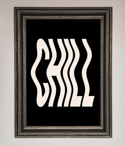 Chill Black Framed Wall Art