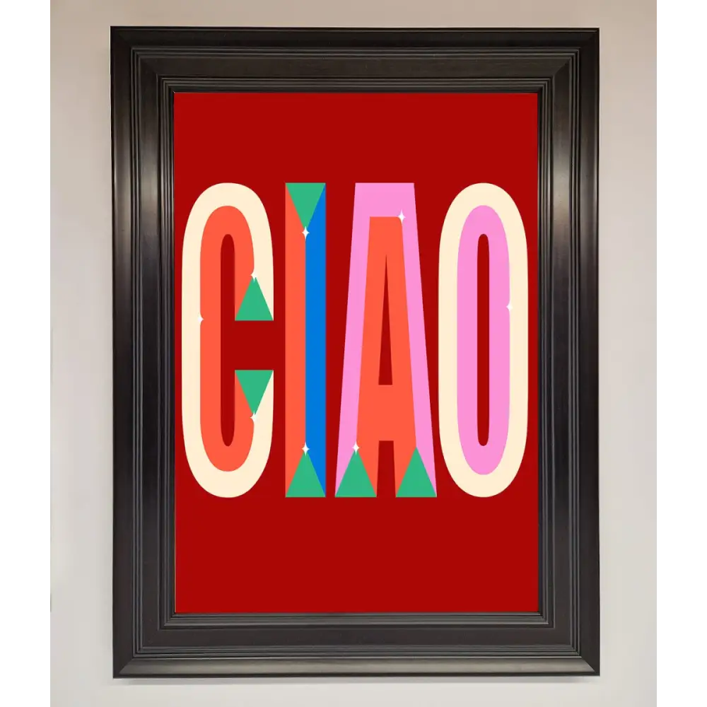 CIAO Framed Wall Art - A1 (59.4 x 84.1 cm) / Matt Black - Framed Print