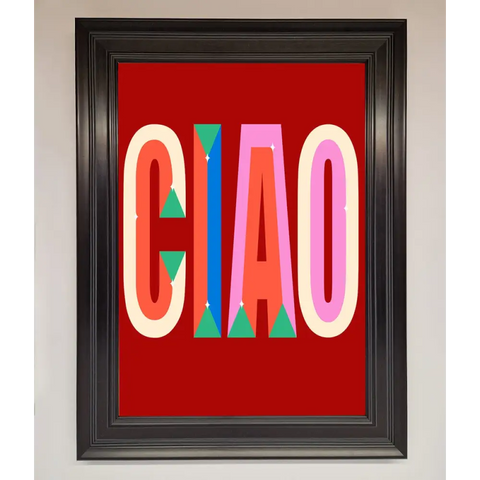 CIAO Framed Wall Art - A1 (59.4 x 84.1 cm) / Matt Black - Framed Print