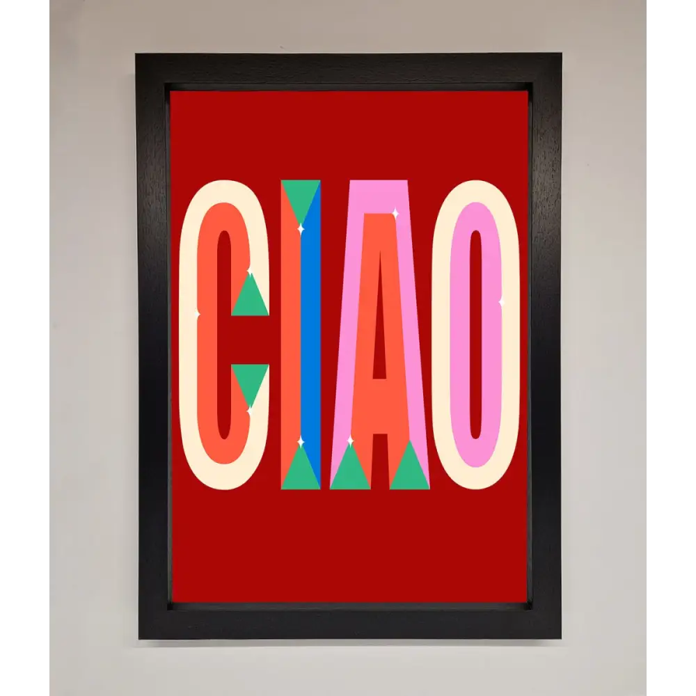 CIAO Framed Wall Art - A3 (29.7 x 42 cm) / Black - Framed Print